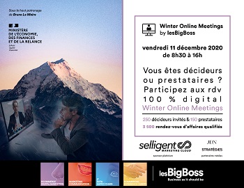 3ème événement d'affaires 100% digitalisé : Winter Online Meetings by lesBigBoss