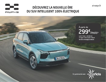 Cofidis et Cbp France s’associent à Aiways, nouvel acteur du marché de l’automobile, pour développer son activité 100% digitale en France