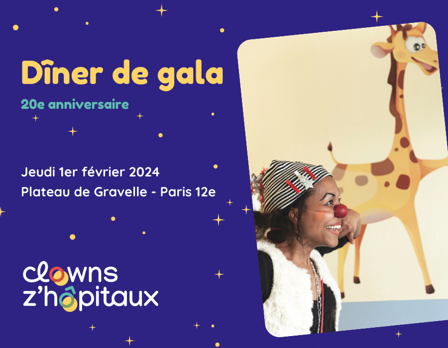 20 ans de Clowns Z’hôpitaux : un dîner gala pour collecter des dons