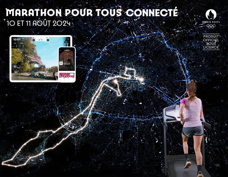 Le Marathon pour Tous connecté de Paris 2024 disponible sur Kinomap